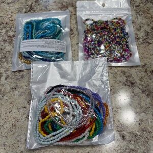 Multicolor Beaded Crafting Set Bracelets